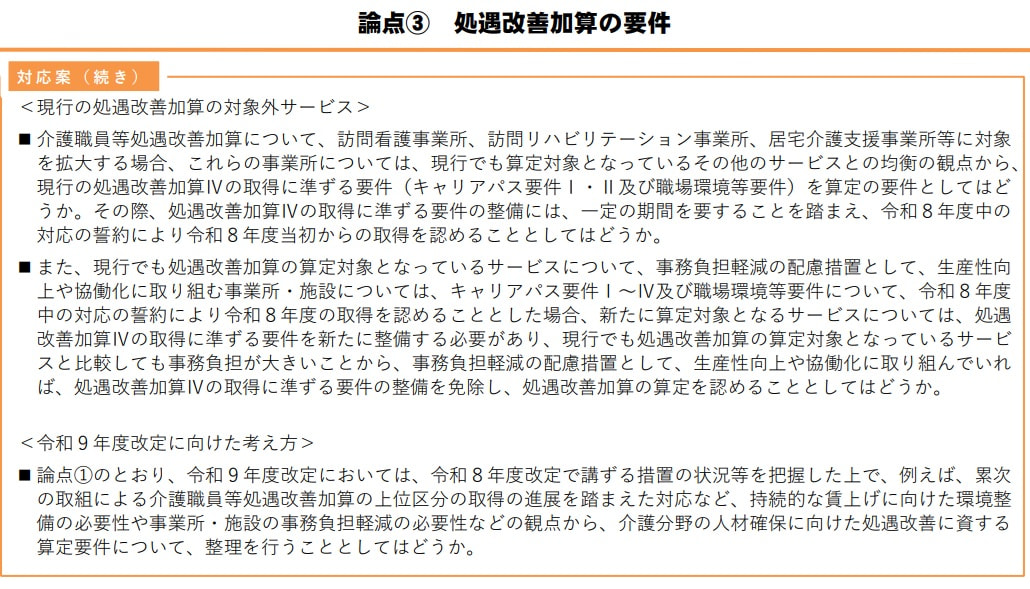 第250回社会保障審議会・介護給付費分科会資料‗2026年度臨時介護報酬改定後の処遇改善加算の新要件案②